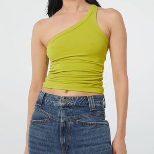 The Line by K ribbed 'Driss' one shoulder top gently used